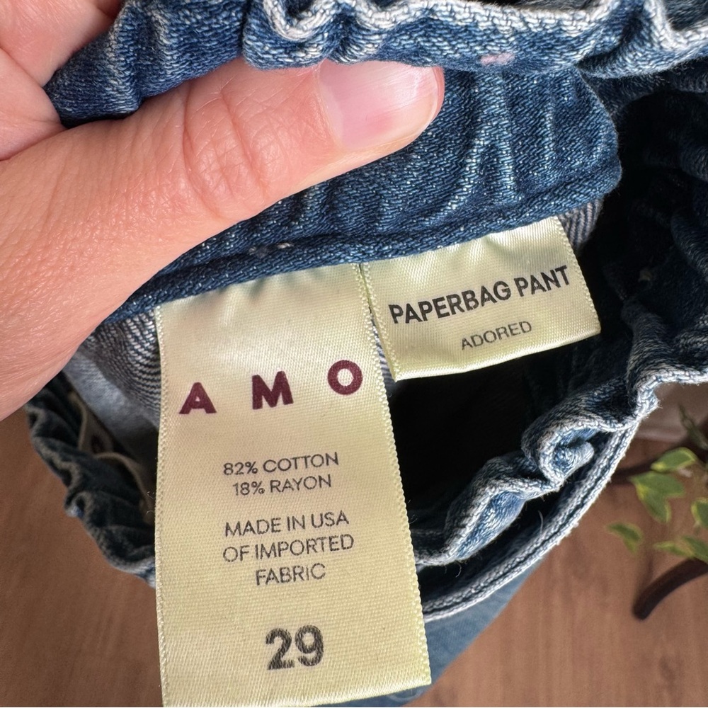 AMO Adored Paperbag Jeans Size 29 - Picture 5 of 5
